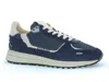 Woolrich Blue Technical Fabric And Suede Sneakers In Blue