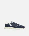 Woolrich Blue Technical Fabric And Suede Sneakers In Blue