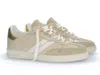 Woolrich Leather Stripe Sneakers In Neutral