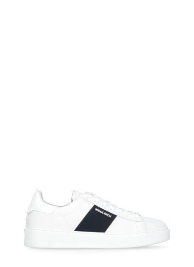 Woolrich White Classic Court Sneakers