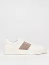 Woolrich Contrast Panel Flat Sole Sneaker In Beige