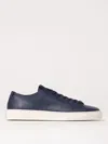 Woolrich Leather Lace-up Sneakers In Blue
