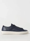 Woolrich Leather Lace-up Sneakers In Blue