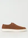 Woolrich Stitched Suede Low-profile Sneakers In Brown
