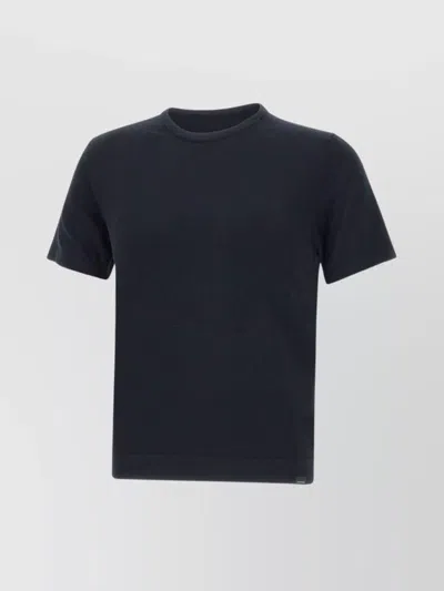 Woolrich Soft Cotton Crew Neck T-shirt In Blue