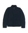 Woolrich Soft Shell Bomber Jacket In Black