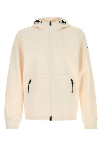WOOLRICH WOOLRICH IVORY STRETCH POLYESTER JACKET