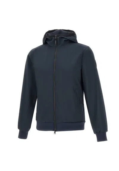 Woolrich Softshell Jacket In Navy