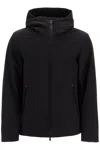 Woolrich Pacific Jacket In Tech Softshell In Black