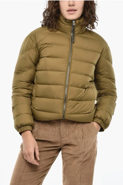 Woolrich Solid Color Ellis Quilted Jacket In Green