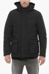 WOOLRICH SOLID COLOR GALE DOWN JACKET WITH REMOVABLE HOOD