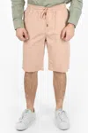 Woolrich Solid Color Micro Ripstop Shorts In Pink