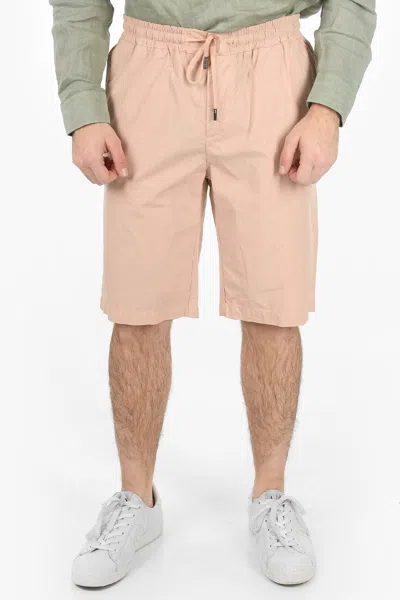 Woolrich Solid Color Micro Ripstop Shorts In Pink