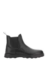 Woolrich High Boot With Logo In Black