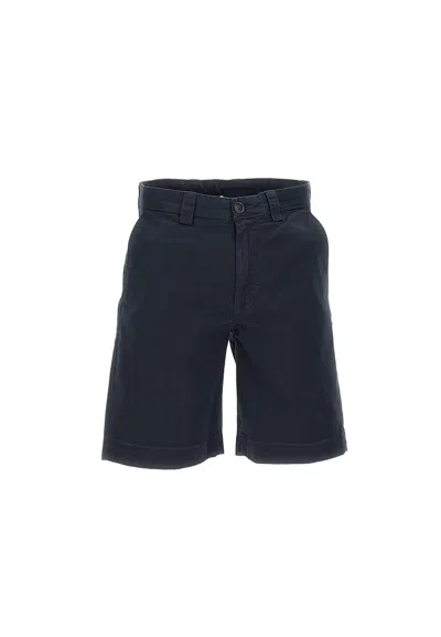 Woolrich Cotton Classic Chino Shorts In Blu