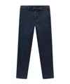 Woolrich Straight-leg Cotton Chino Trousers In Blue