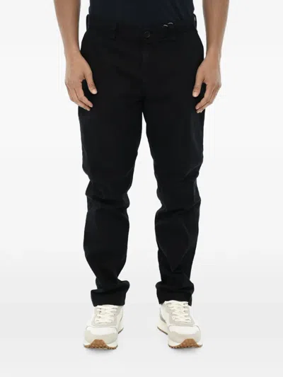 Woolrich Straight-leg Stretch Trousers In Black
