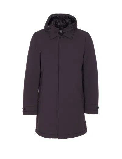 Woolrich Stretch 2 In 1 Down Jacket In Purple