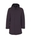 Woolrich Stretch 2 In 1 Down Jacket In Purple