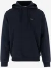 Woolrich Stretch Cotton Blend Sweatshirt With Logo In Blue