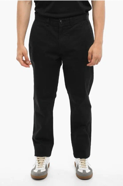Woolrich Stretch Cotton Chino Pants In Black