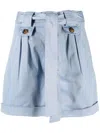 Woolrich Tied-waist Turn-up Hem Shorts