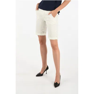 Woolrich Stretch Cotton Bermuda In Black