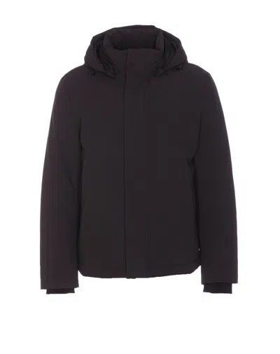 Woolrich Stretch Heavy Jacket In Black
