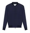 Woolrich Stretch Matt Finish Nylon Bomber Jacket In Maritime Blue