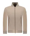 Woolrich Stretch Matt Finish Nylon Bomber Jacket In Nude