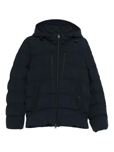Woolrich Stretch Nylon Down Jacket In Black