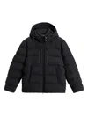 Woolrich Stretch Nylon Down Jacket In Black
