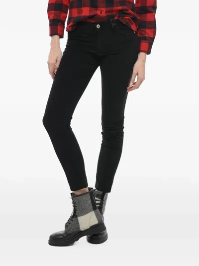 Woolrich Stretch-twill Trousers In Black
