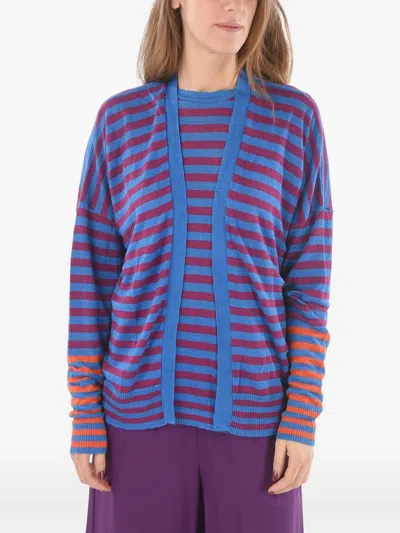 Woolrich Striped Cardigan In Multi