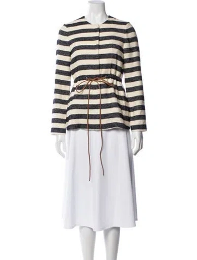 Pre-owned Woolrich Striped Jacket In Neutral