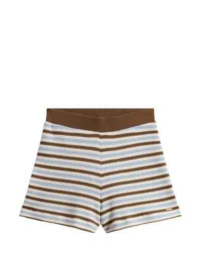 Woolrich Striped Knit Shorts In Multi