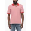 Woolrich Striped Short Sleeved Polo In Yellow