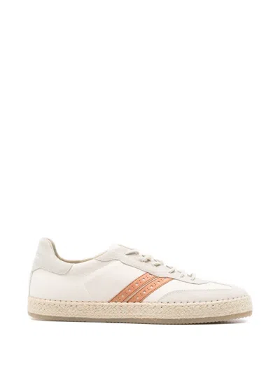 Woolrich Striped Sneakers In White