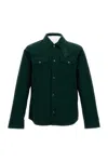 Woolrich Button-fastening Flap-pocket Jacket In Green