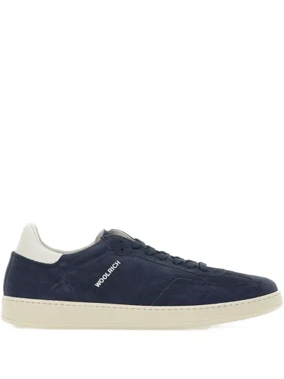 Woolrich Suede Sneakers In Blue
