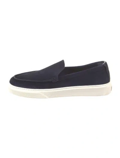 Pre-owned Woolrich Suede Sneakers In Blue