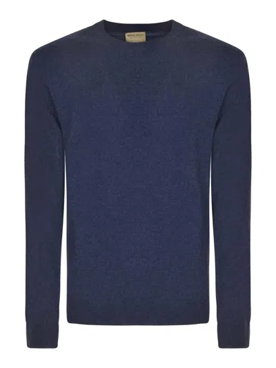Woolrich Sweaters Blue