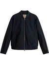 Woolrich Summer Bomber Jacket In Black