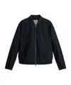 Woolrich Summer Bomber Jacket In Black