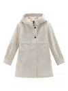 Woolrich Summer Hooded Parka In Neutrals