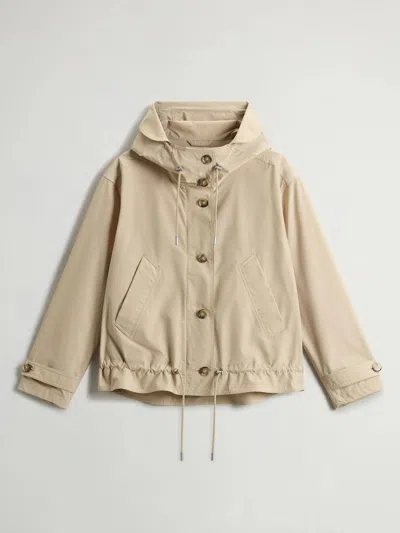 Woolrich Summer Mini Shorts In Brown