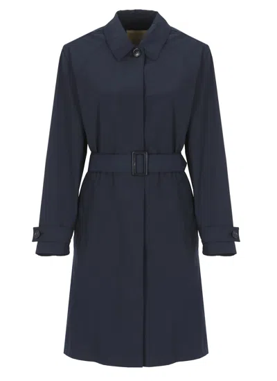 Woolrich Summer Trench In Blue