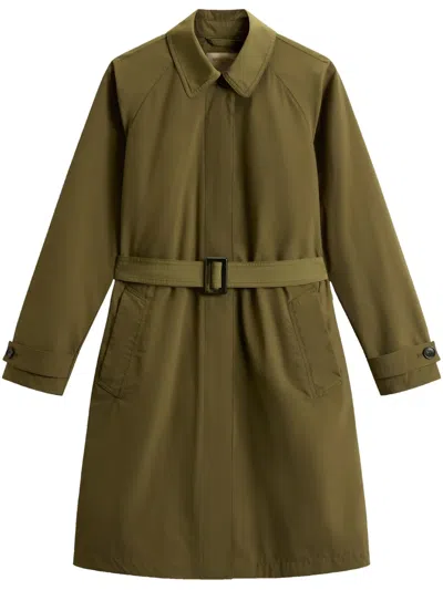 Woolrich Summer Trench Coat In グリーン