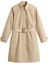 Woolrich Summer Trench Coat In Neutrals