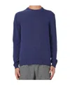 Woolrich Crew-neck Wool Sweater In Blue